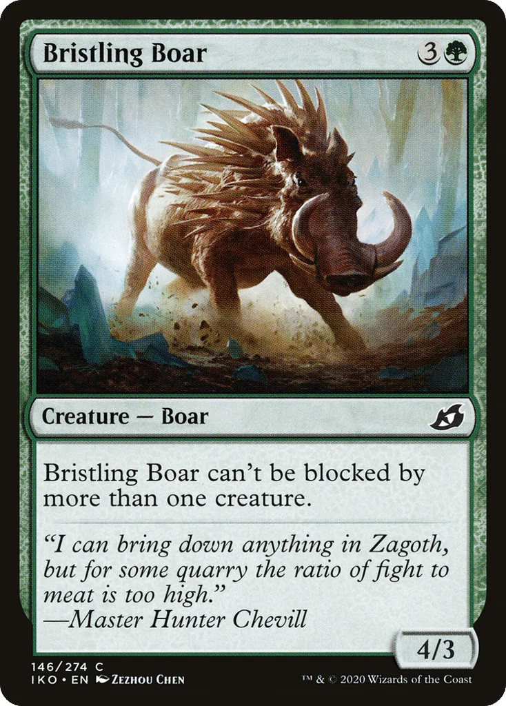 Bristling Boar · Ikoria: Lair of Behemoths