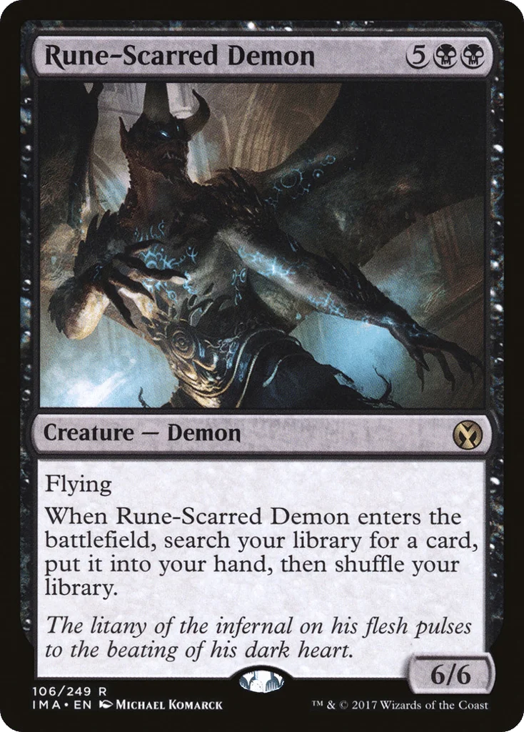 Rune-Scarred Demon · Iconic Masters