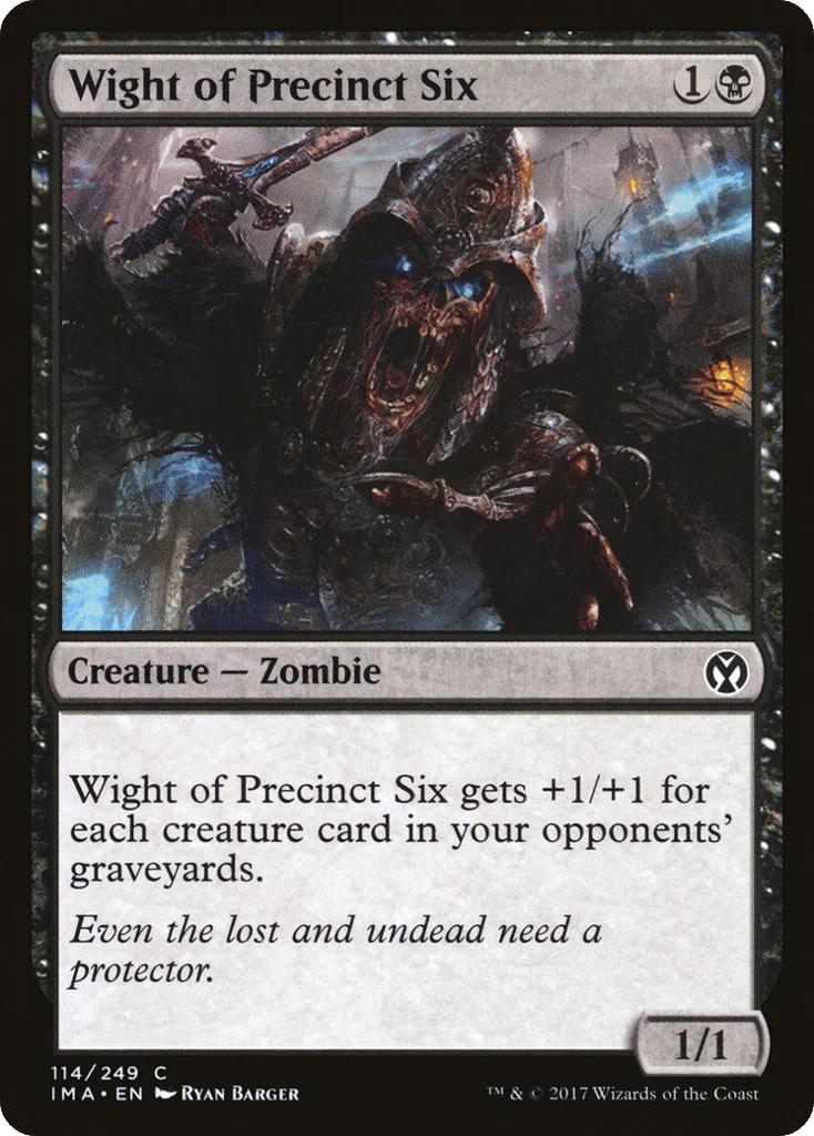 Wight of Precinct Six · Iconic Masters