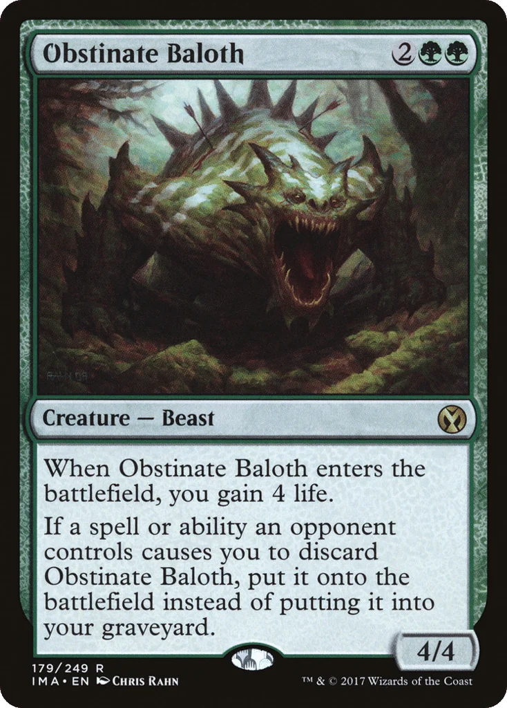 Obstinate Baloth · Iconic Masters