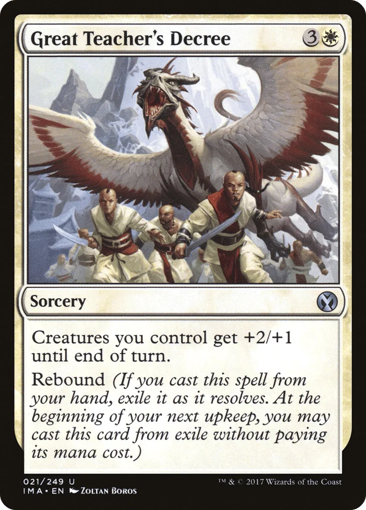 Great Teacher's Decree · Iconic Masters