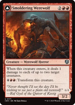 Smoldering Werewolf // Erupting Dreadwolf