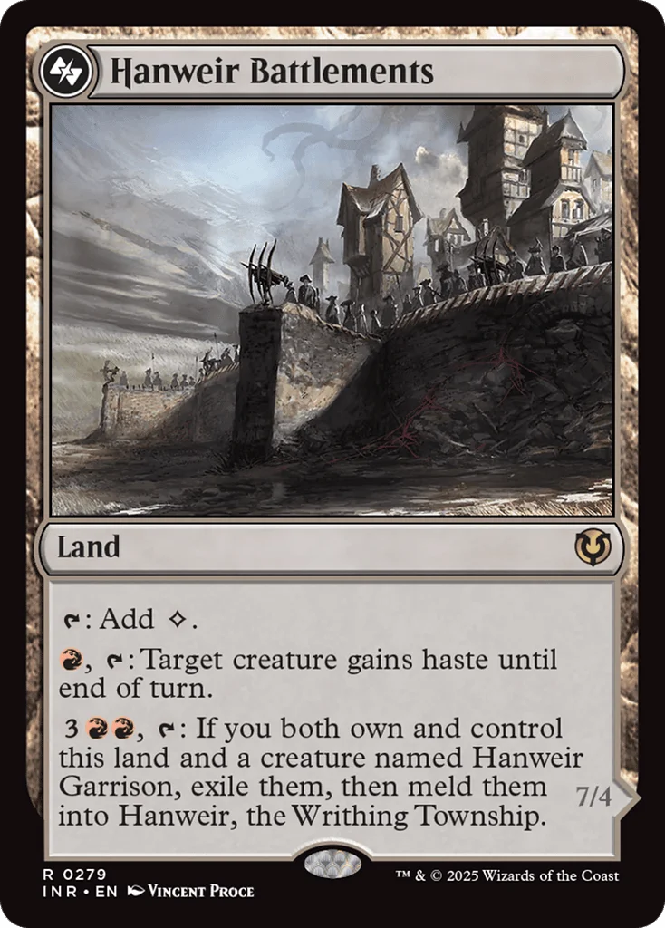 Hanweir Battlements // Hanweir, the Writhing Township · Innistrad Remastered