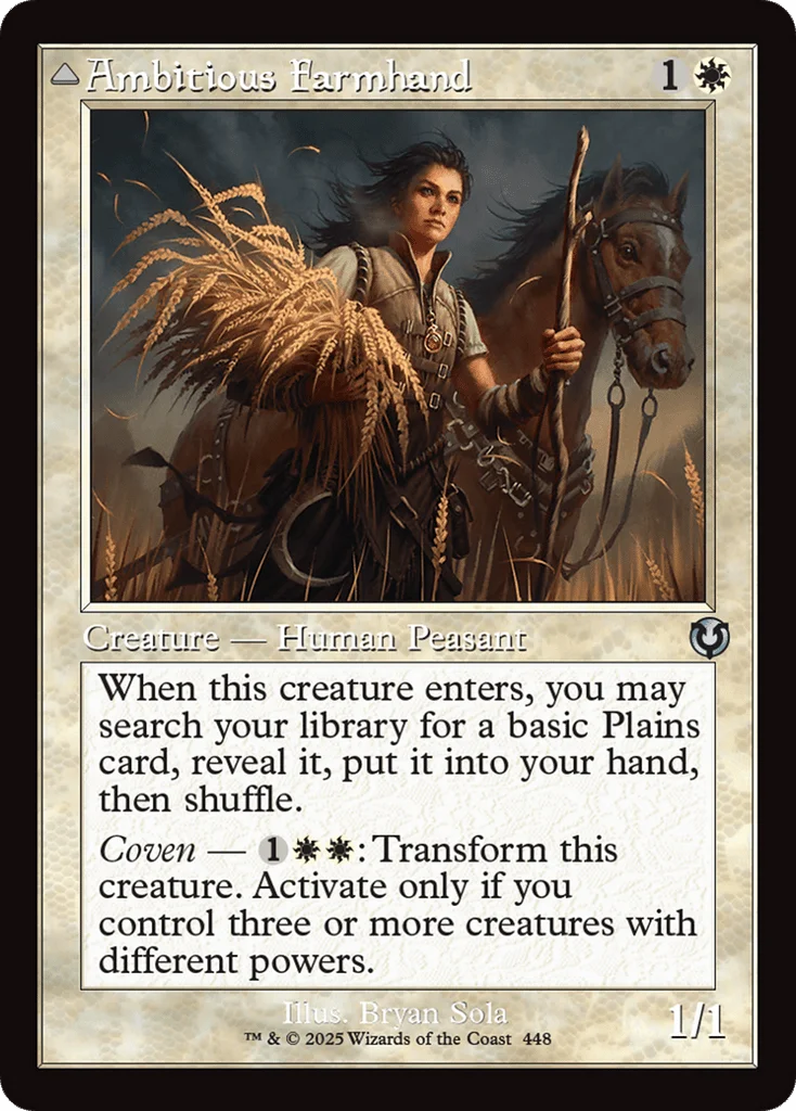 Ambitious Farmhand // Seasoned Cathar · Innistrad Remastered