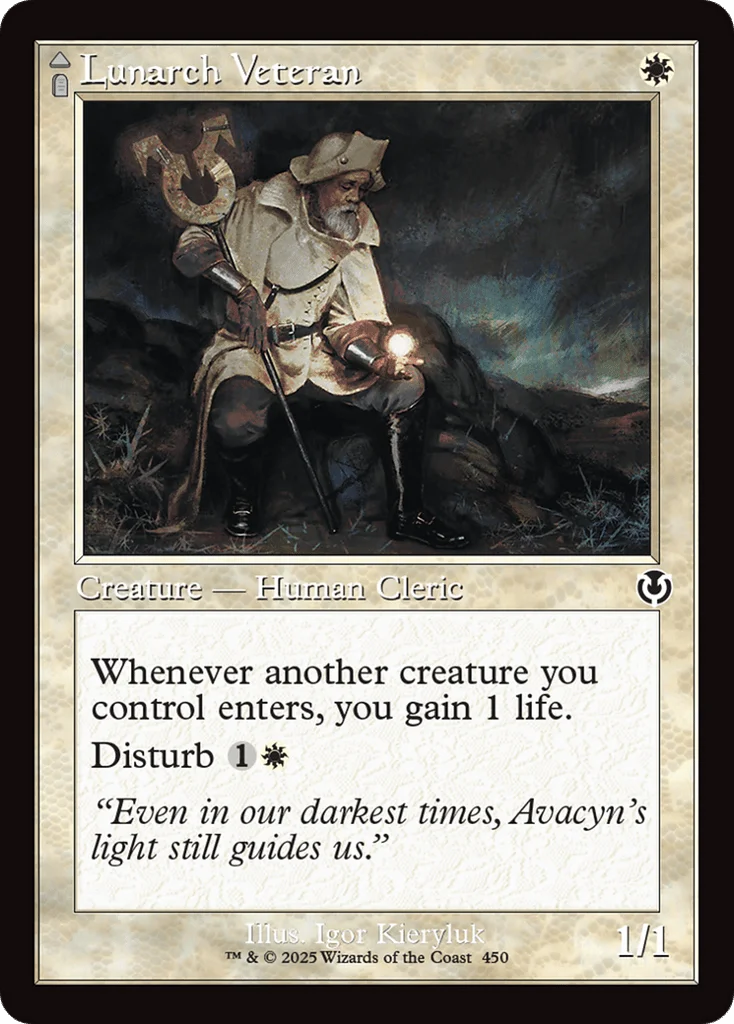 Lunarch Veteran // Luminous Phantom · Innistrad Remastered