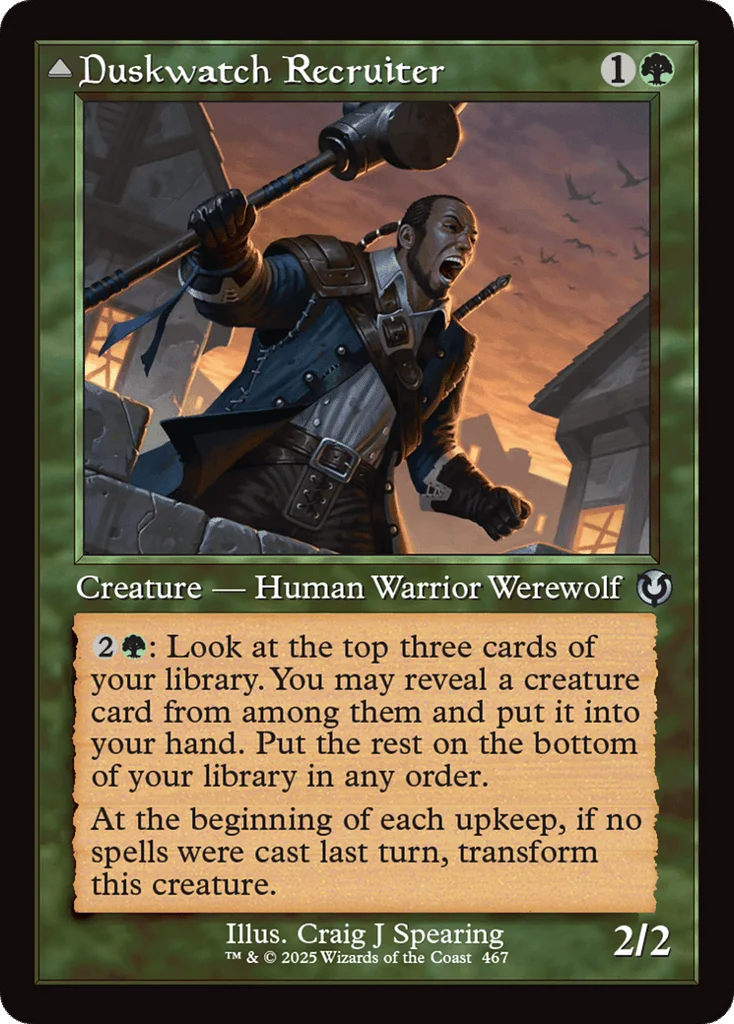 Duskwatch Recruiter // Krallenhorde Howler · Innistrad Remastered