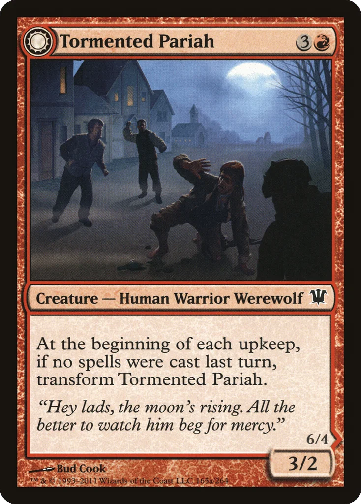 Tormented Pariah // Rampaging Werewolf · Innistrad
