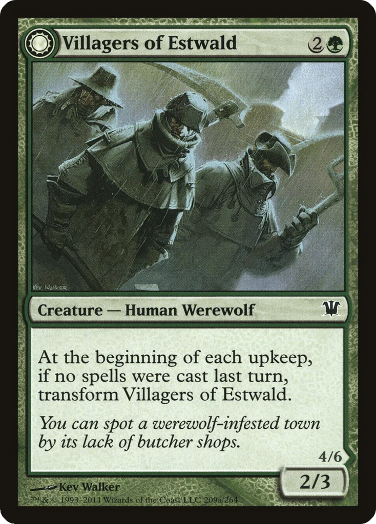 Villagers of Estwald // Howlpack of Estwald · Innistrad