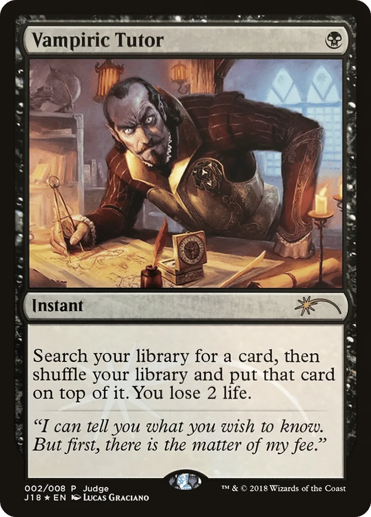 Vampiric Tutor · Judge Gift Cards 2018