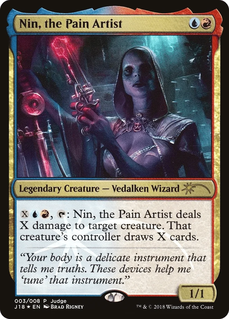Nin, the Pain Artist · Judge Gift Cards 2018