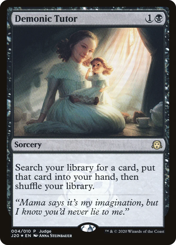 Demonic Tutor · Judge Gift Cards 2020