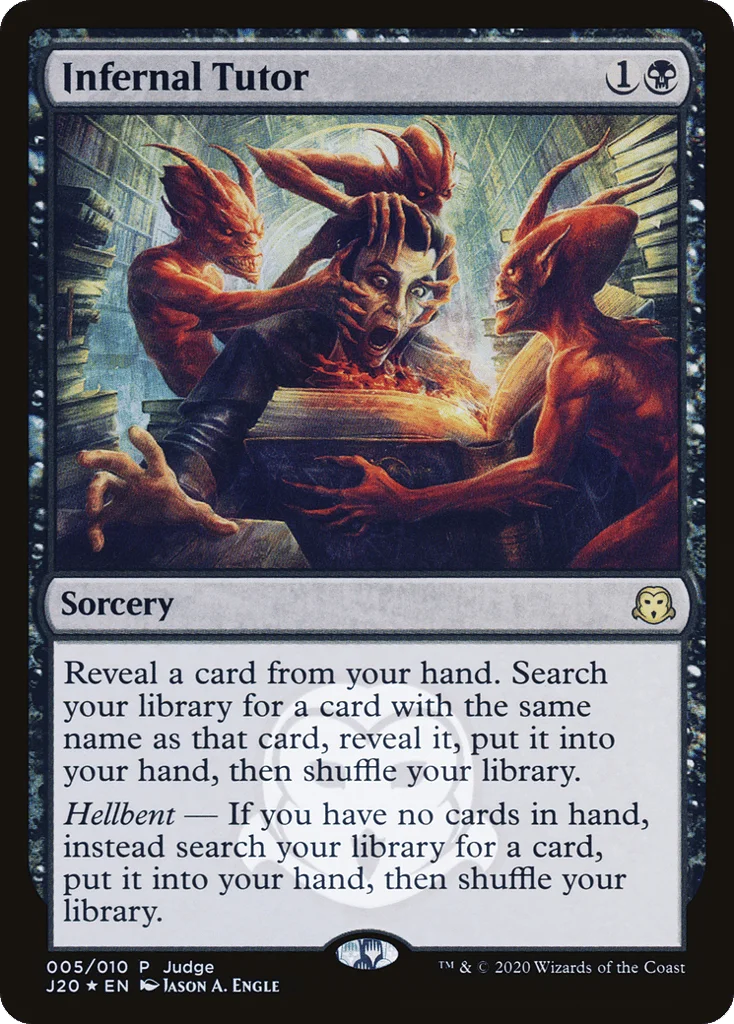 Infernal Tutor · Judge Gift Cards 2020