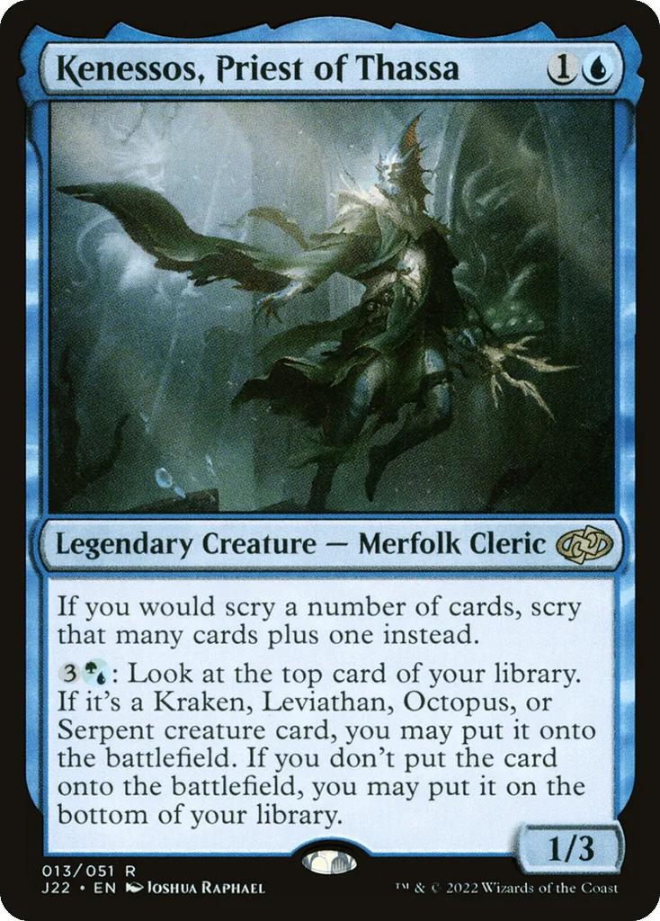 Kenessos, Priest of Thassa · Jumpstart 2022