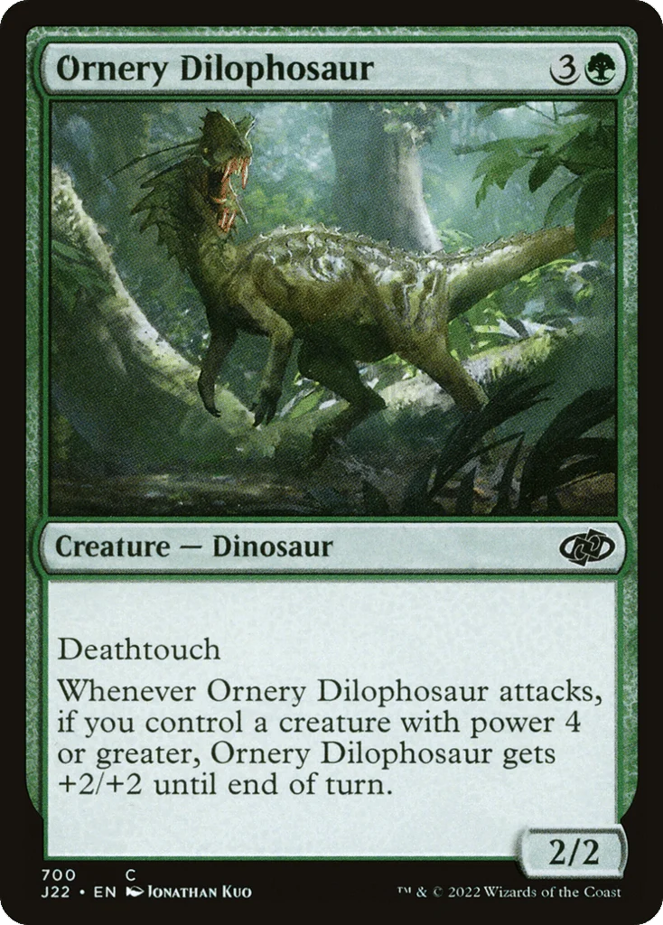 Ornery Dilophosaur · Jumpstart 2022