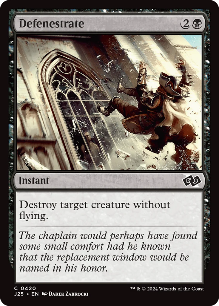 Defenestrate · Foundations Jumpstart