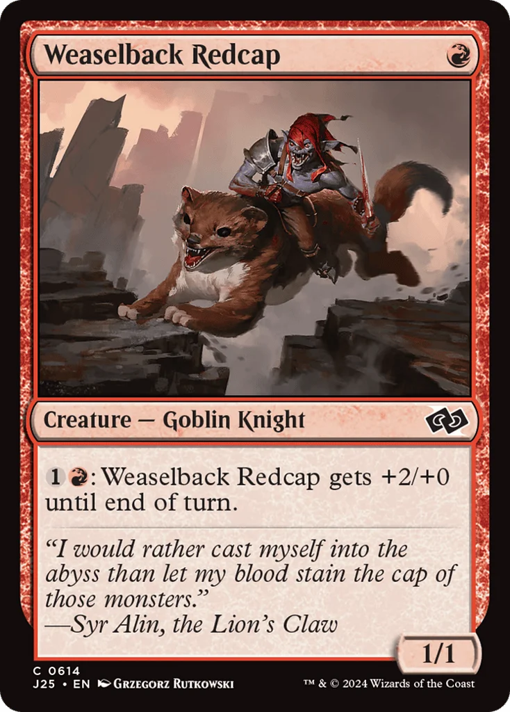 Weaselback Redcap · Foundations Jumpstart