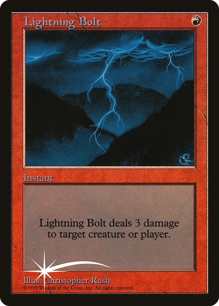 Lightning Bolt · Judge Gift Cards 1998