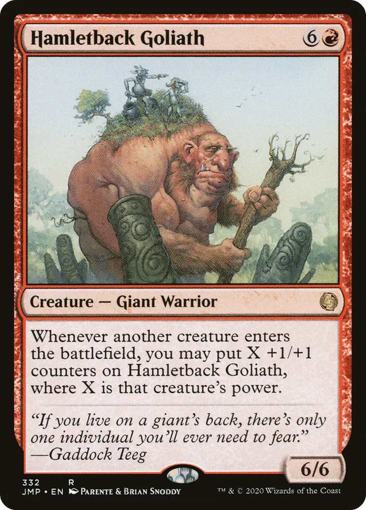 Hamletback Goliath · Jumpstart