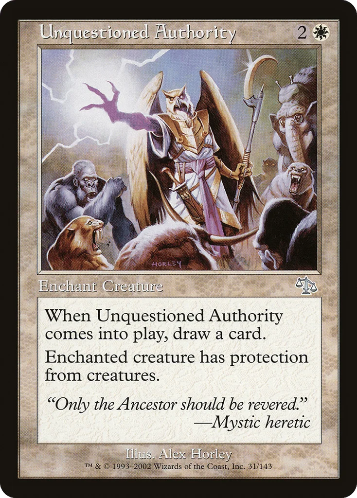 Unquestioned Authority · Judgment