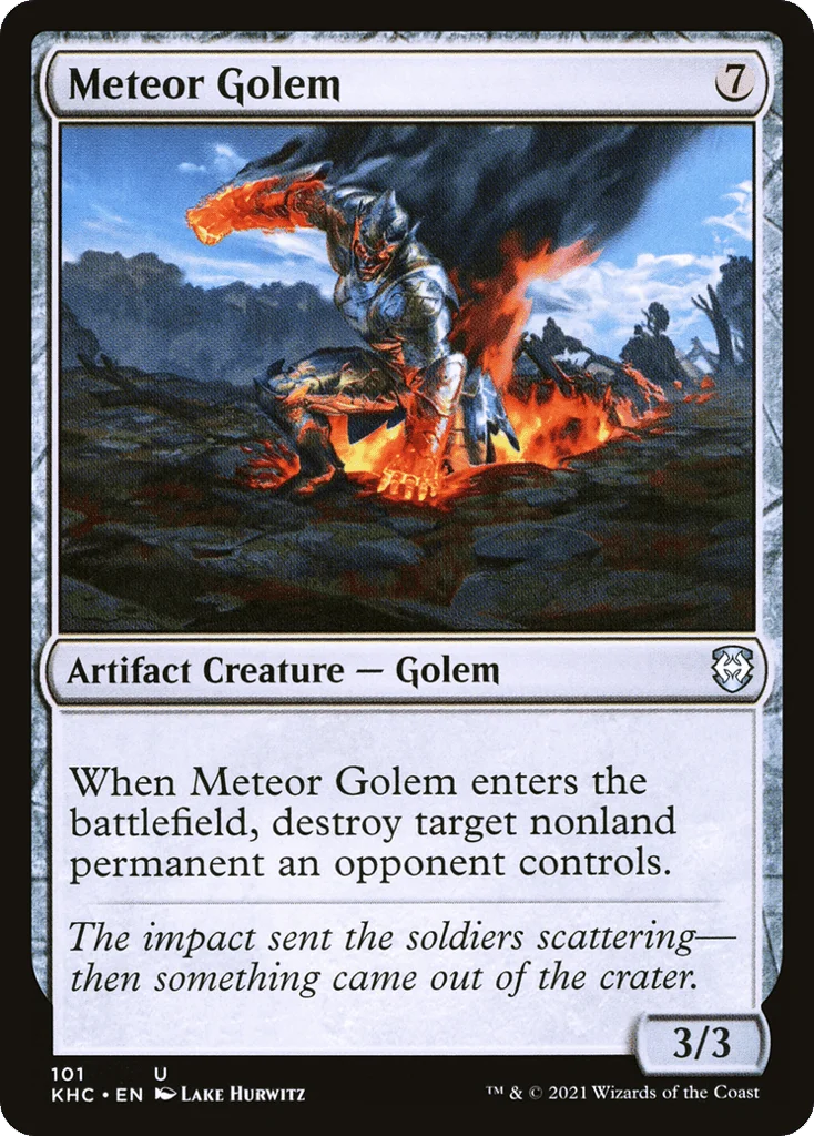 Meteor Golem · Kaldheim Commander