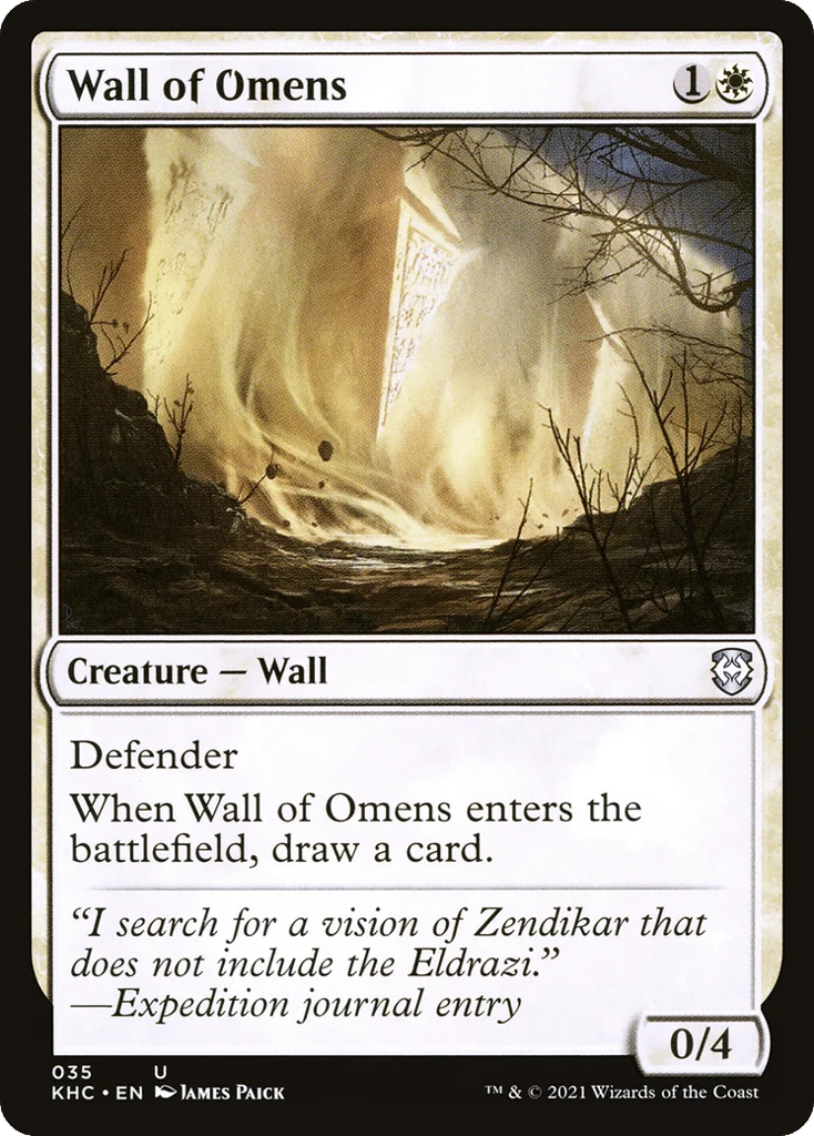 Wall of Omens · Kaldheim Commander