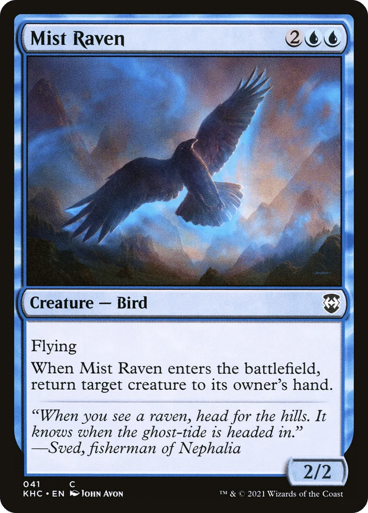 Mist Raven · Kaldheim Commander