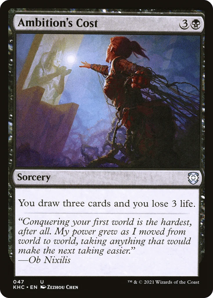 Ambition's Cost · Kaldheim Commander