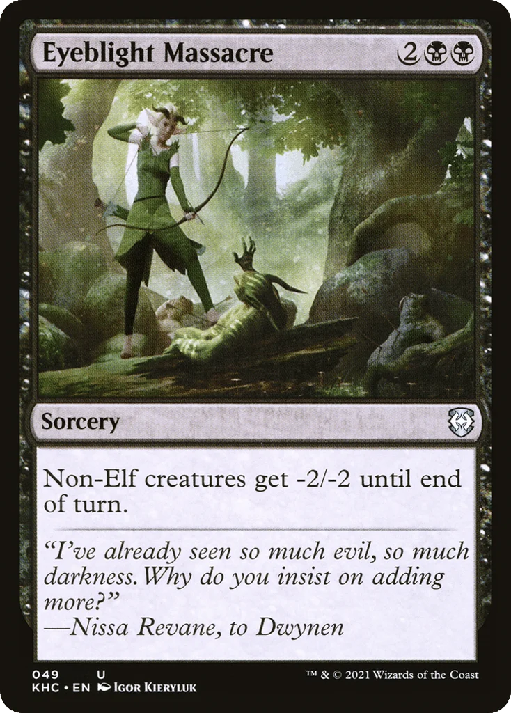 Eyeblight Massacre · Kaldheim Commander