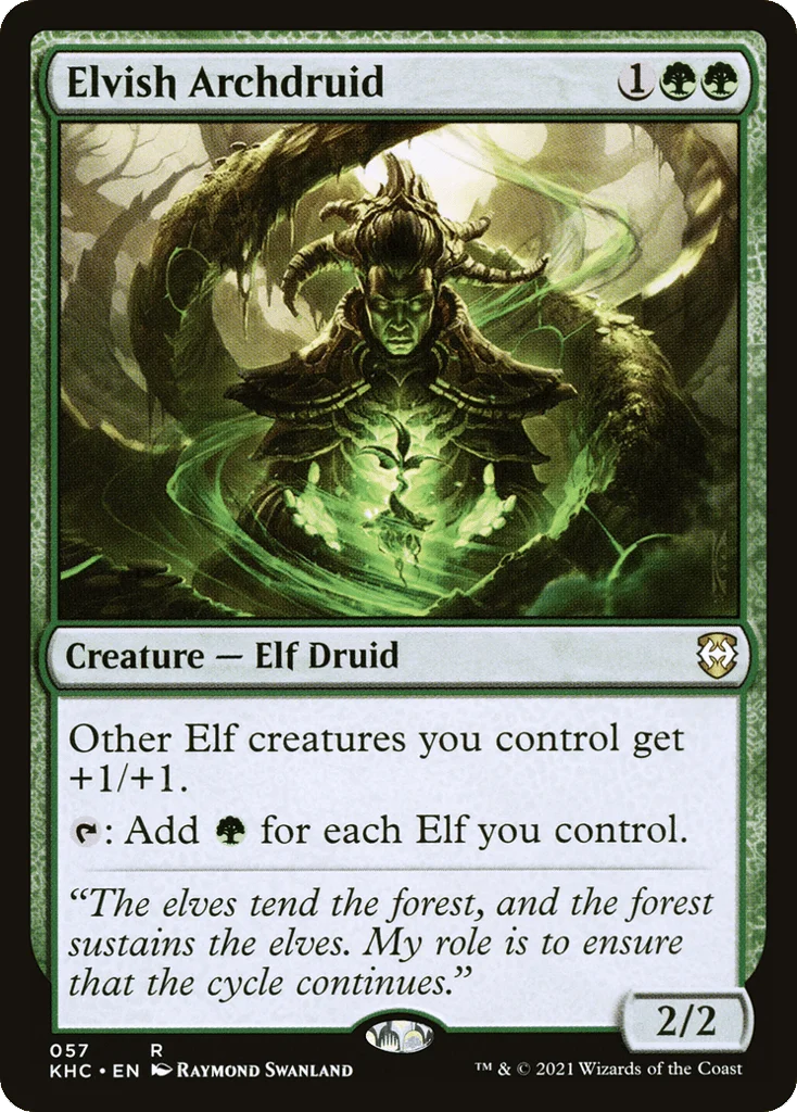 Elvish Archdruid · Kaldheim Commander