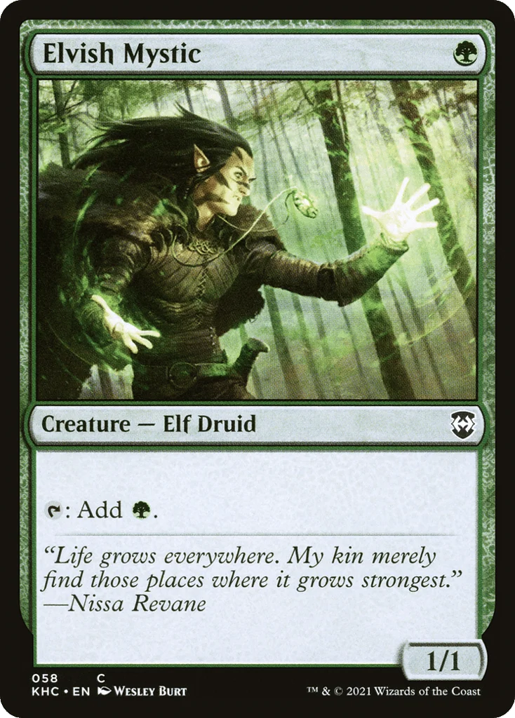 Elvish Mystic · Kaldheim Commander