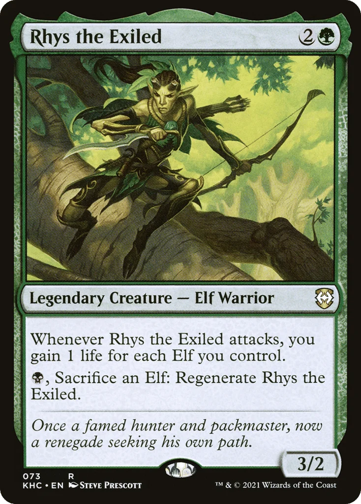 Rhys the Exiled · Kaldheim Commander