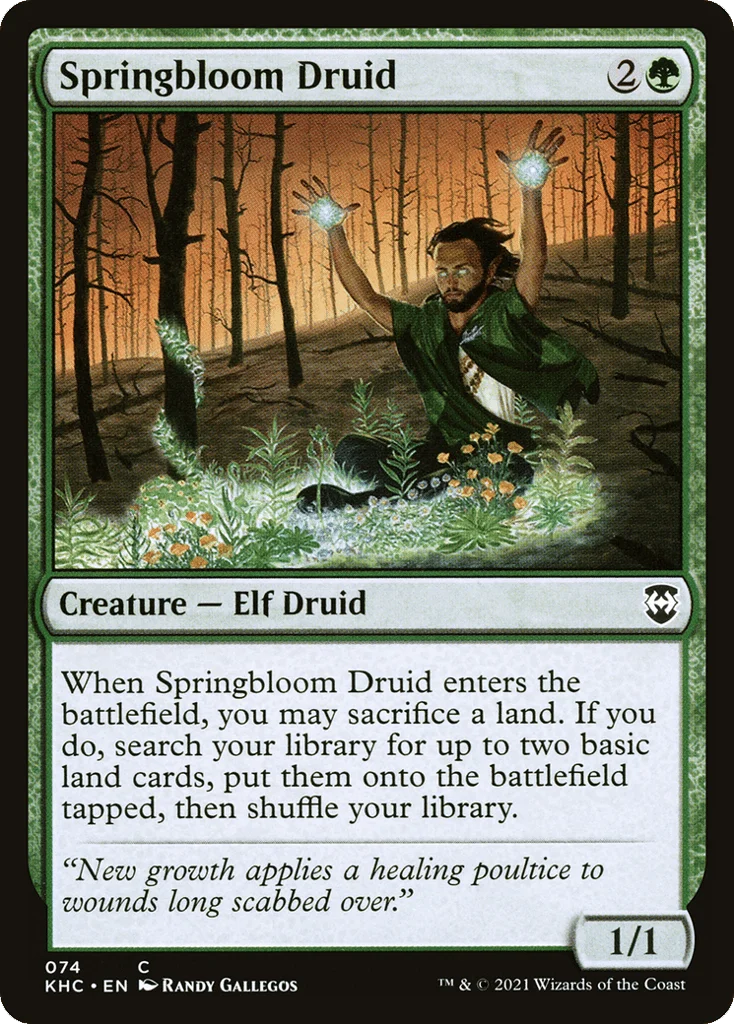 Springbloom Druid · Kaldheim Commander