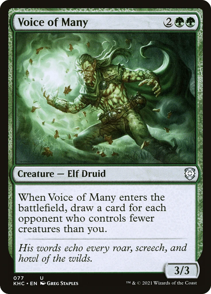 Voice of Many · Kaldheim Commander