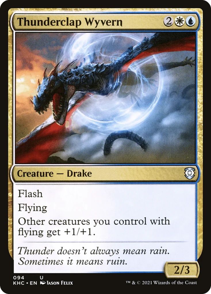 Thunderclap Wyvern · Kaldheim Commander