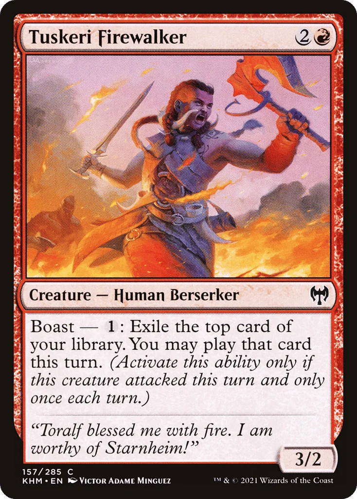 Tuskeri Firewalker · Kaldheim
