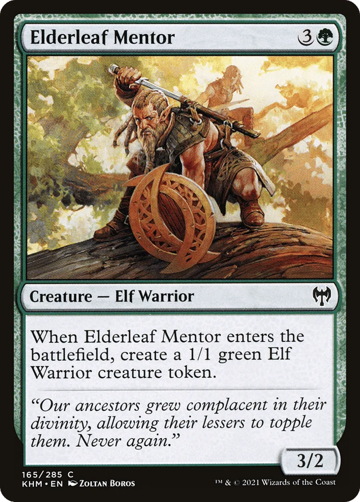 Elderleaf Mentor · Kaldheim
