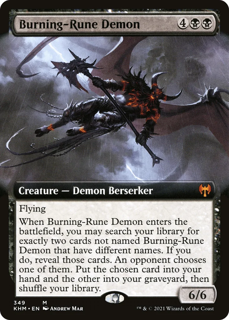 Burning-Rune Demon · Kaldheim