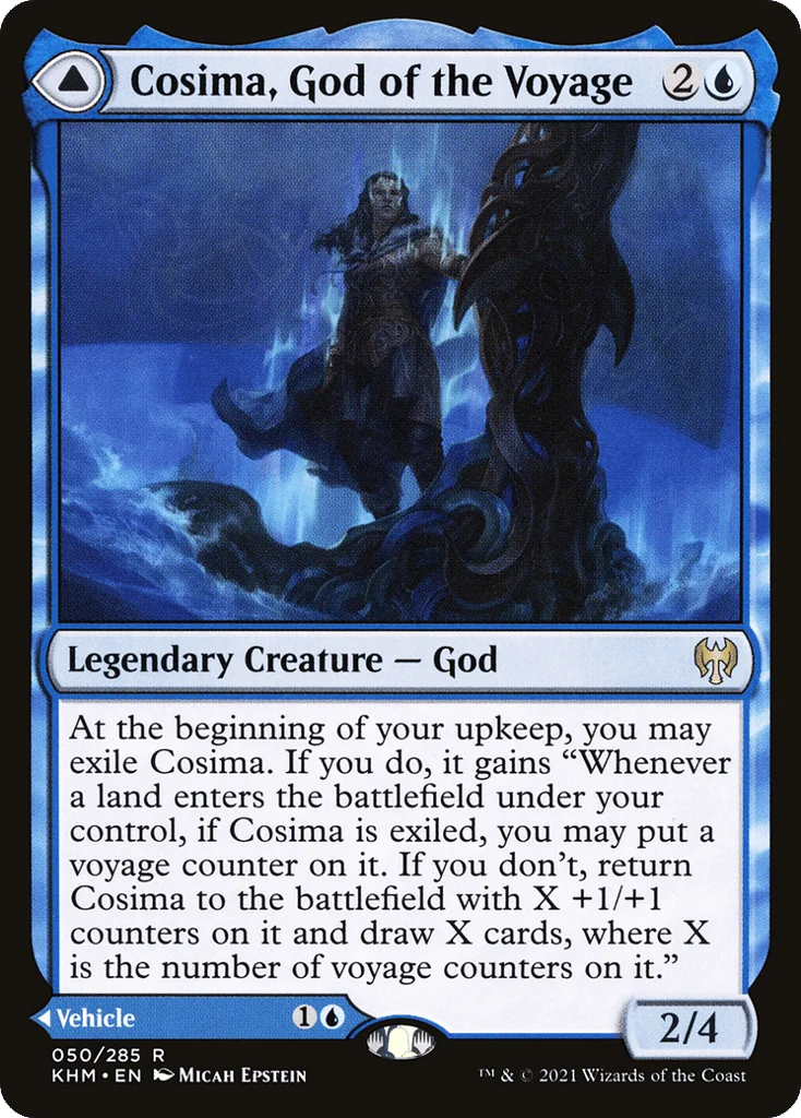Cosima, God of the Voyage // The Omenkeel · Kaldheim