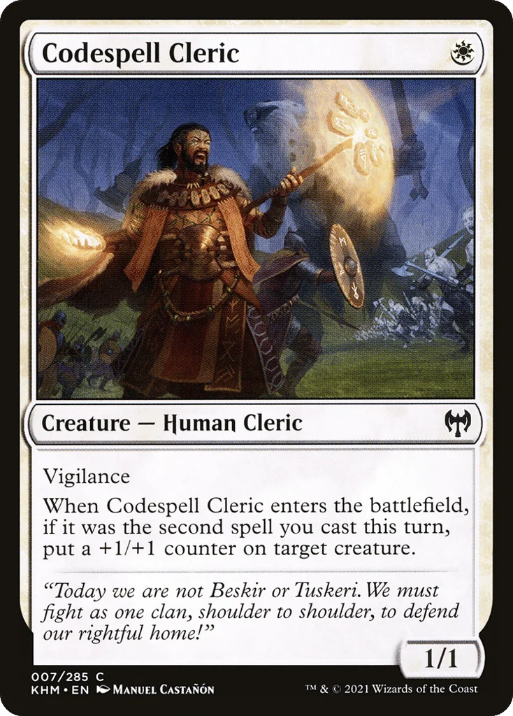 Codespell Cleric · Kaldheim