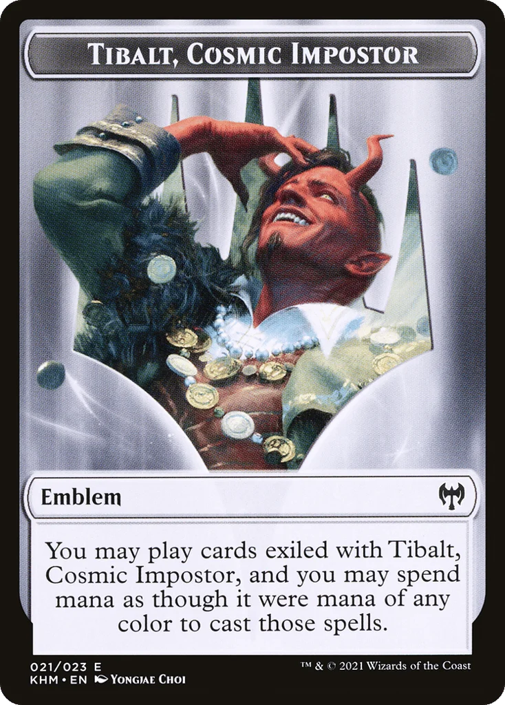 Tibalt, Cosmic Impostor Emblem · Kaldheim