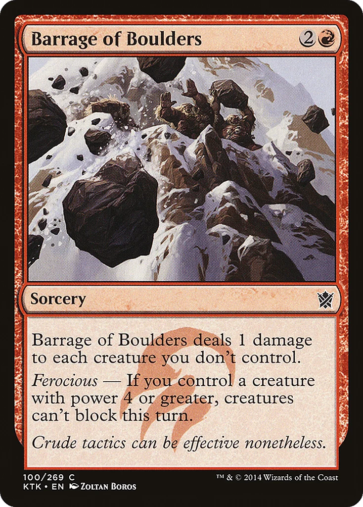 Barrage of Boulders · Khans of Tarkir