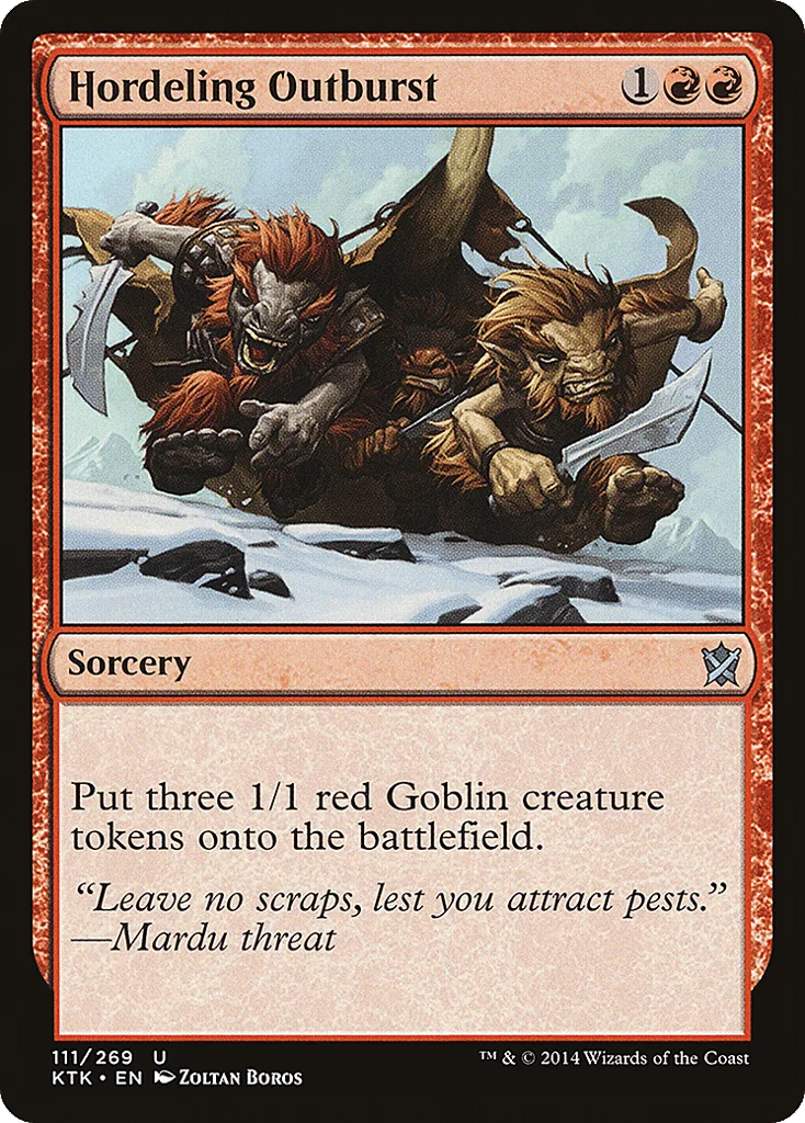 Hordeling Outburst · Khans of Tarkir