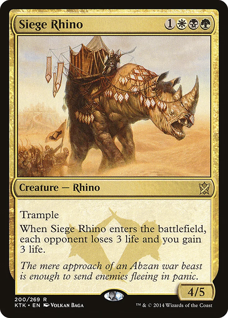 Siege Rhino · Khans of Tarkir