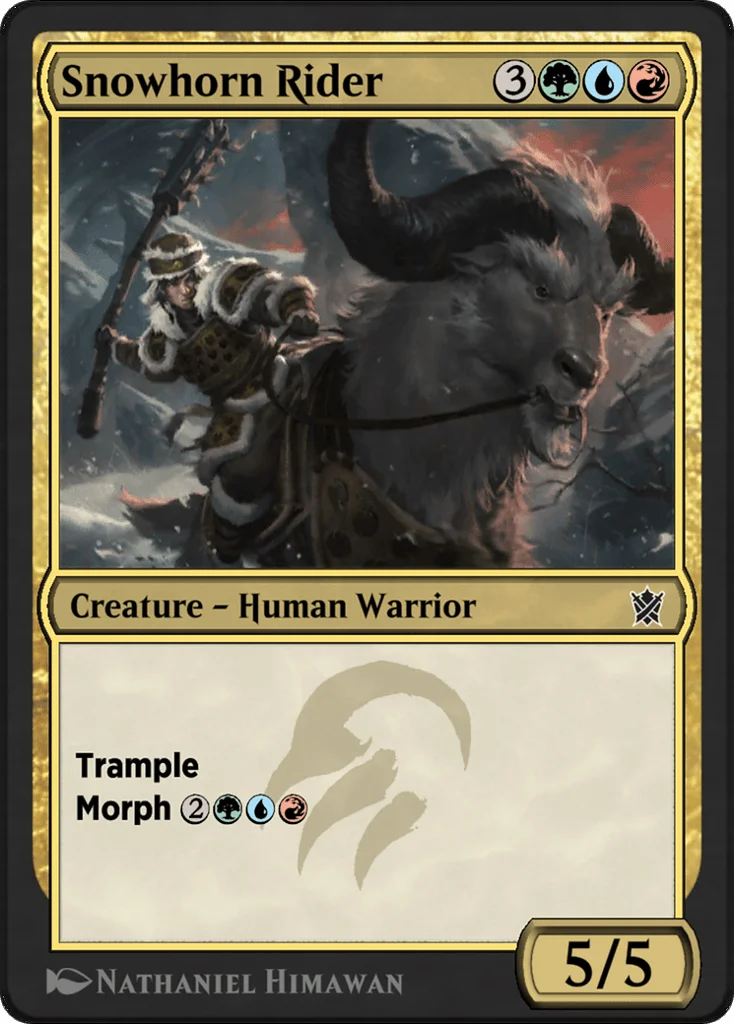 Snowhorn Rider · Khans of Tarkir