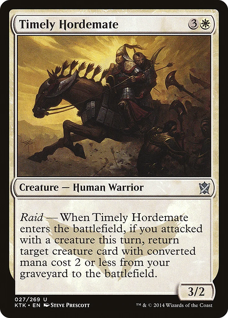 Timely Hordemate · Khans of Tarkir
