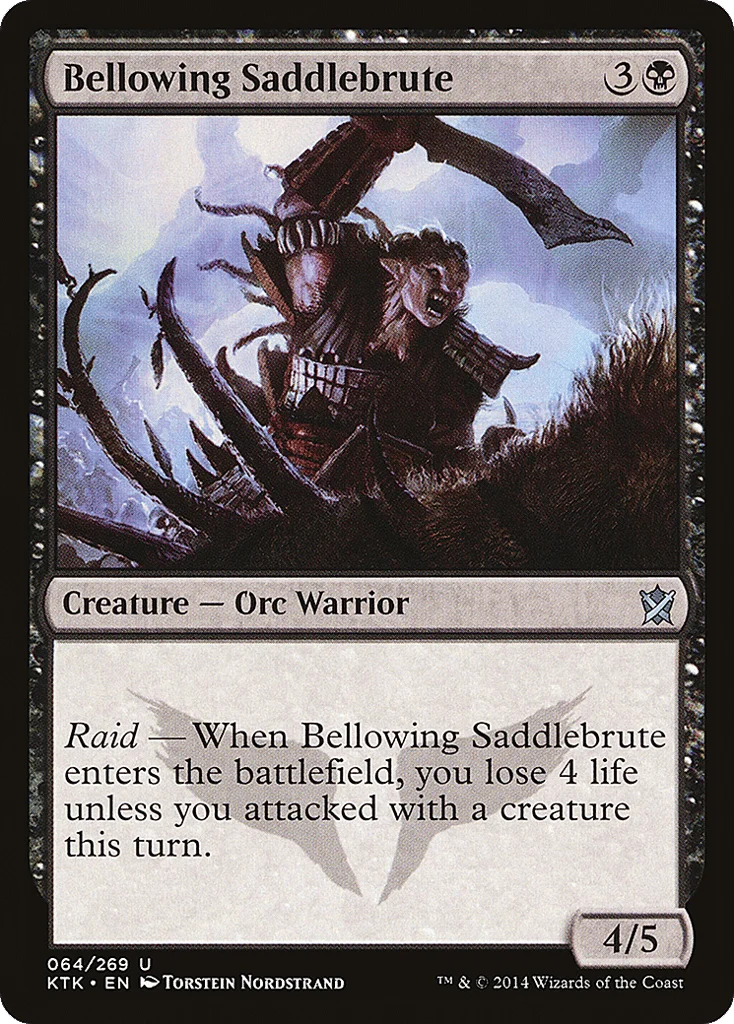 Bellowing Saddlebrute · Khans of Tarkir