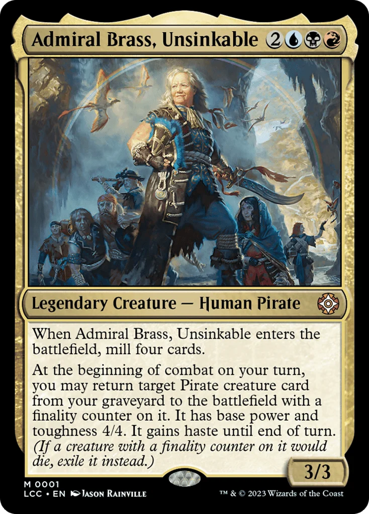 Admiral Brass, Unsinkable · The Lost Caverns of Ixalan Commander