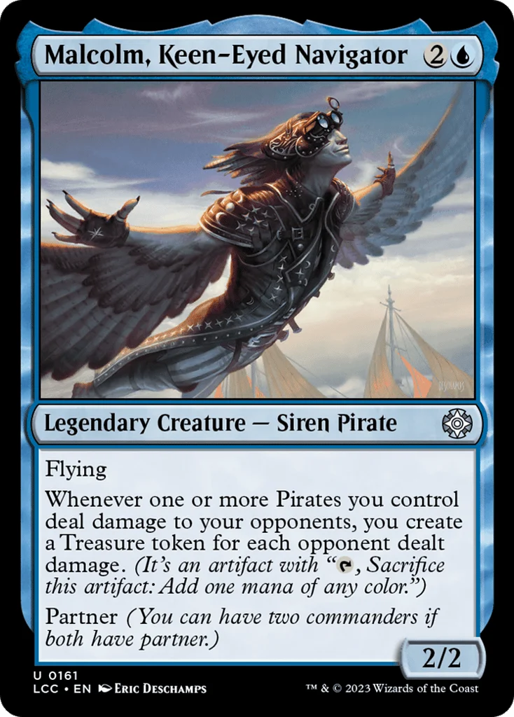 Malcolm, Keen-Eyed Navigator · The Lost Caverns of Ixalan Commander