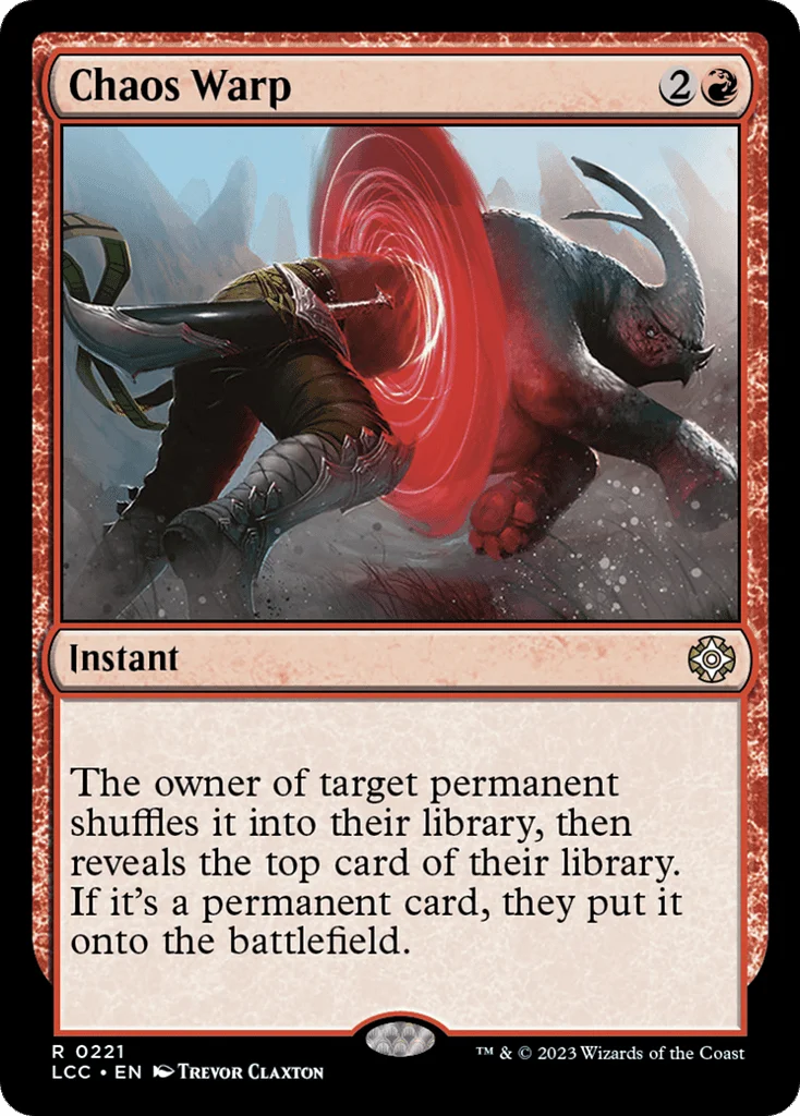 Chaos Warp · The Lost Caverns of Ixalan Commander
