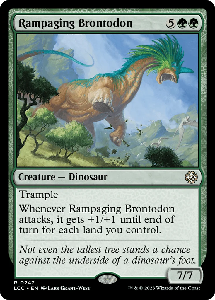 Rampaging Brontodon · The Lost Caverns of Ixalan Commander